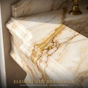 Elegant Kitchen Design Sea Pearl Quartzite - White