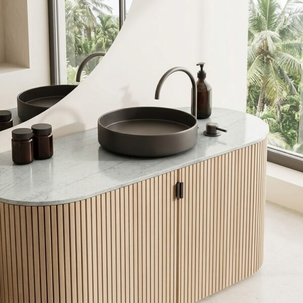 Azurmatt Quartz | Gray & Aquamarine Quartzite-Look Countertops