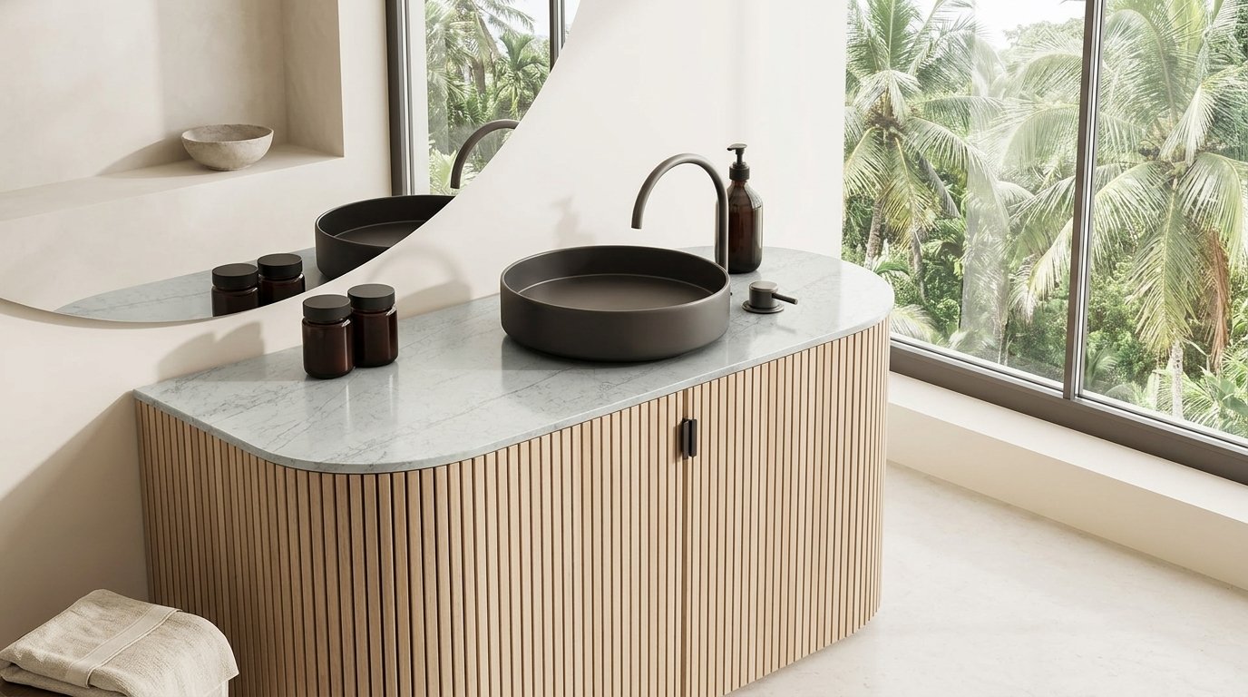 Azurmatt Quartz | Gray & Aquamarine Quartzite-Look Countertops