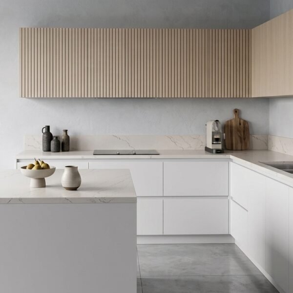 Cambria Beckington Quartz | Gray & Tan Veined Countertops