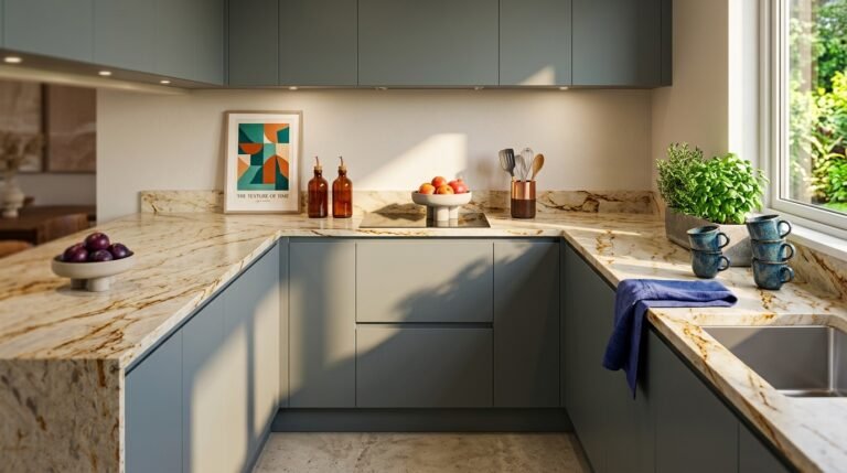 Calacatta Montreal Quartzite | White & Gray Veined Countertops