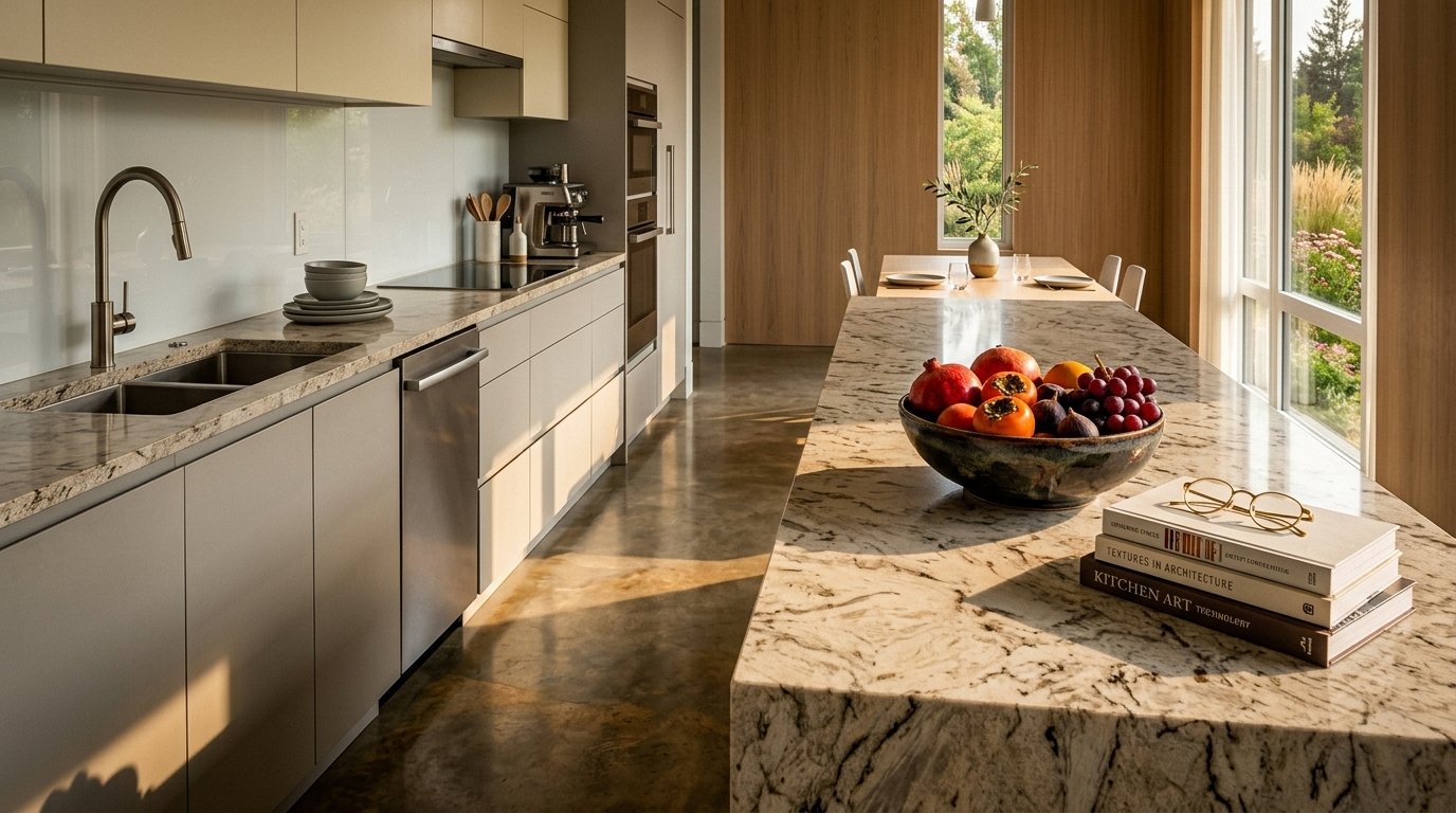 Calacatta Montreal Quartzite | White & Gray Veined Countertops