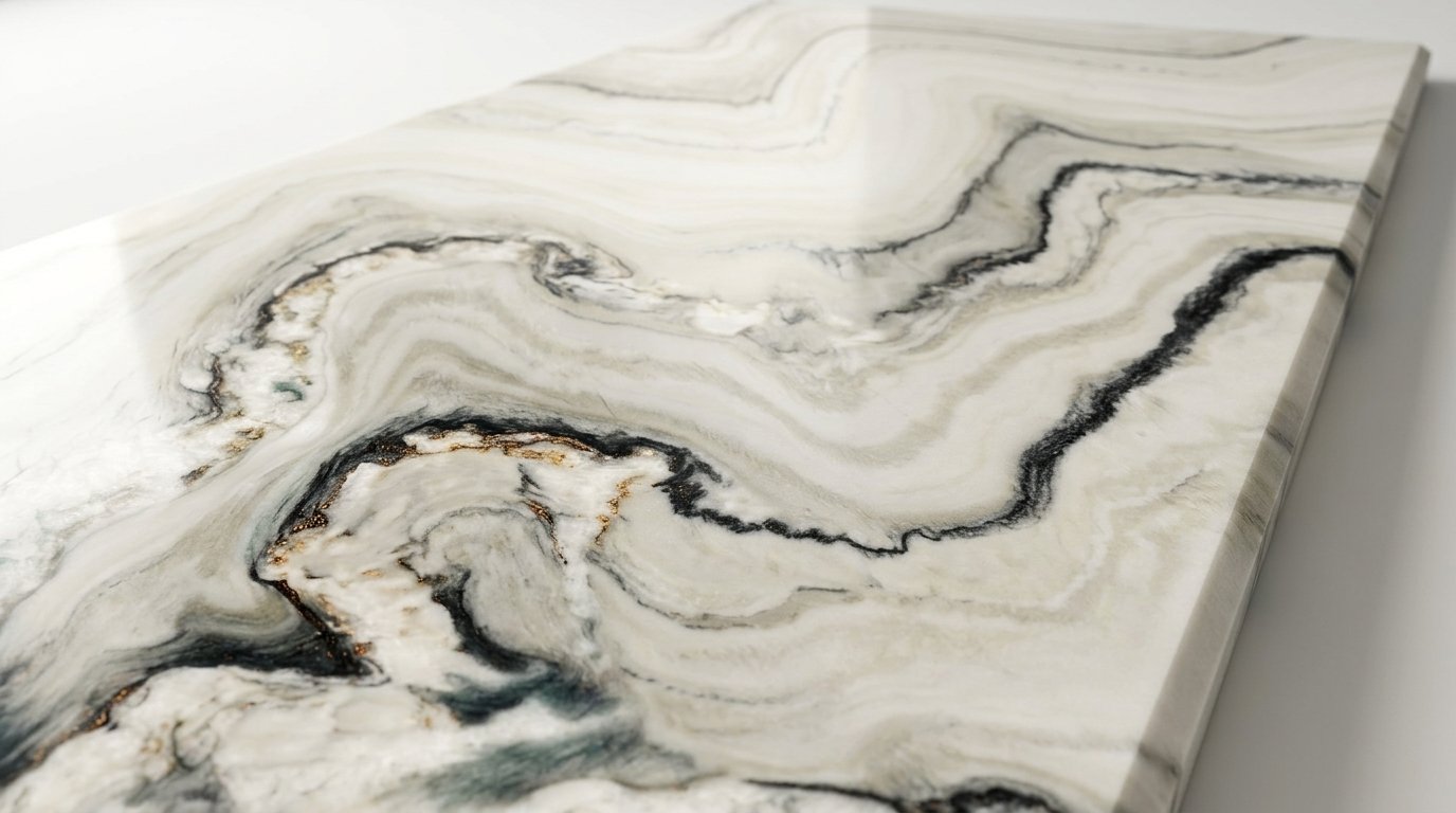 Calacatta Montreal Quartzite | White & Gray Veined Countertops