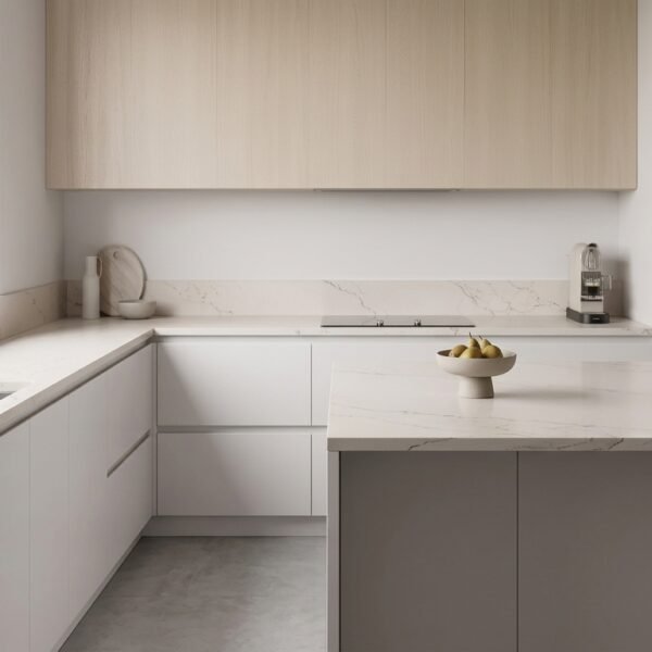 Cambria Beckington Quartz | Gray & Tan Veined Countertops