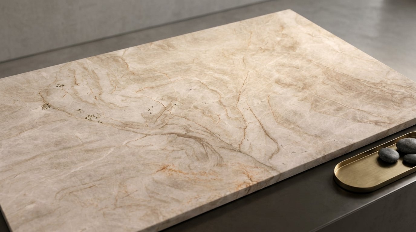 Madreperola Quartzite | Cream Natural Stone Countertops