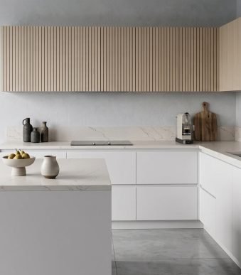 Cambria Beckington Quartz | Gray & Tan Veined Countertops